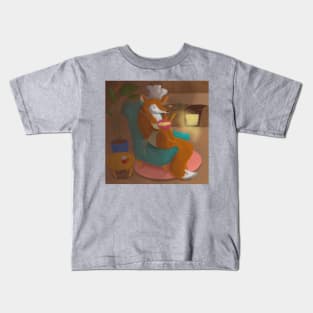 Cozy baking fox 🥮🦊👩‍🍳 Kids T-Shirt